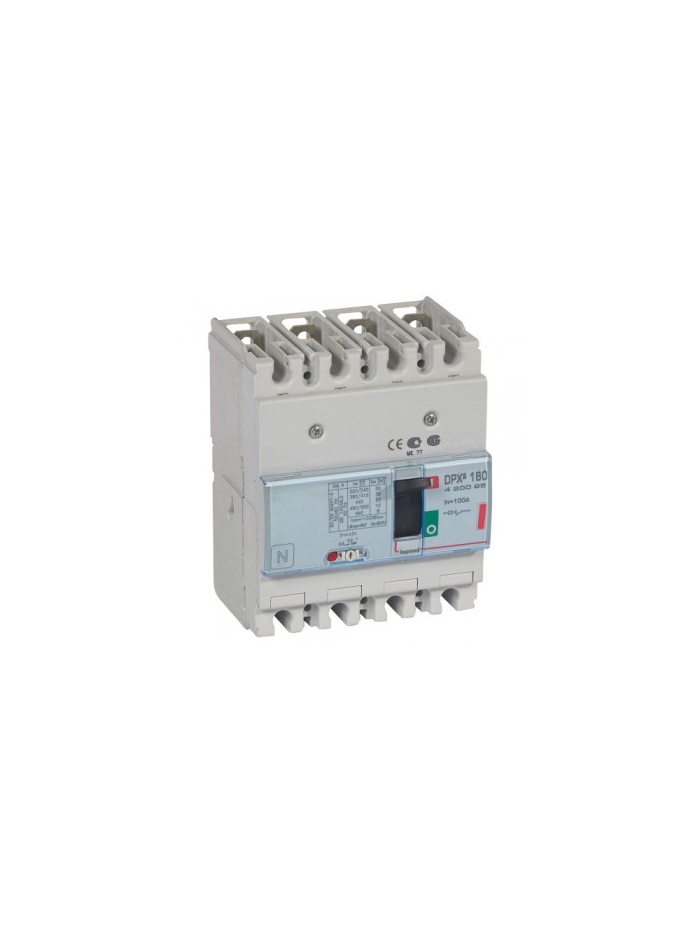 Legrand, 4 Pole, 100A, DPX³ 160 MCCB