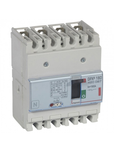 Legrand, 4 Pole, 160A, DPX³ 160 MCCB