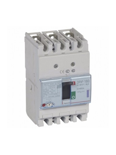 Legrand, 3 Pole, 80A, DPX³ 160 MCCB