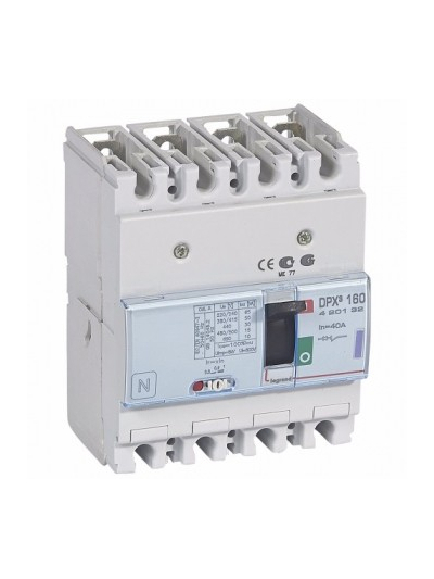 Legrand, 4 Pole, 40A, DPX³ 160 MCCB