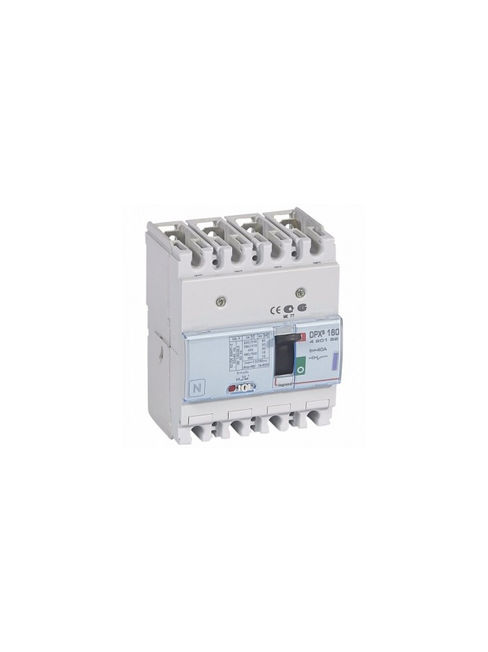 Legrand, 4 Pole, 40A, DPX³ 160 MCCB