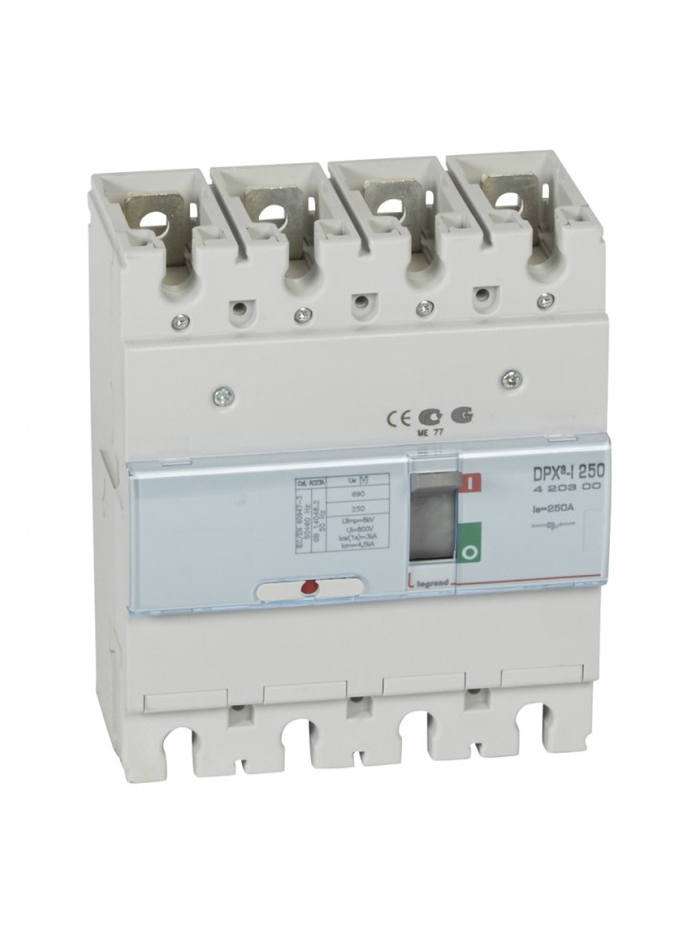 Legrand, 4 Pole, 250A, DPX³ 250 MCCB SD
