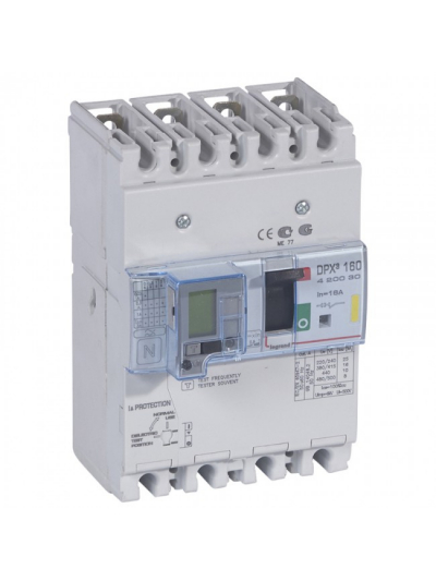 Legrand, 4 Pole, 16A, DPX³ 160 MCCB