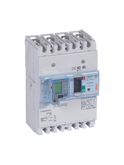 Legrand, 4 Pole, 25A, DPX³ 160 MCCB