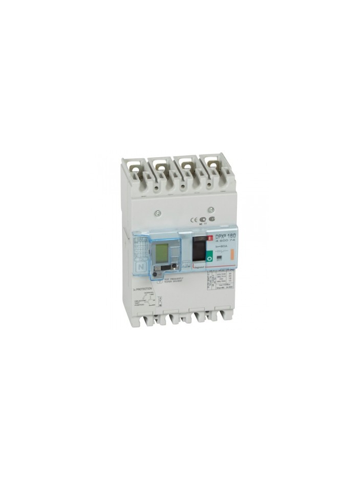 Legrand, 4 Pole, 80A, DPX³ 160 MCCB