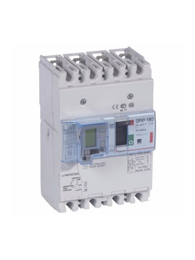 Legrand, 4 Pole, 80A, DPX³ 160 MCCB