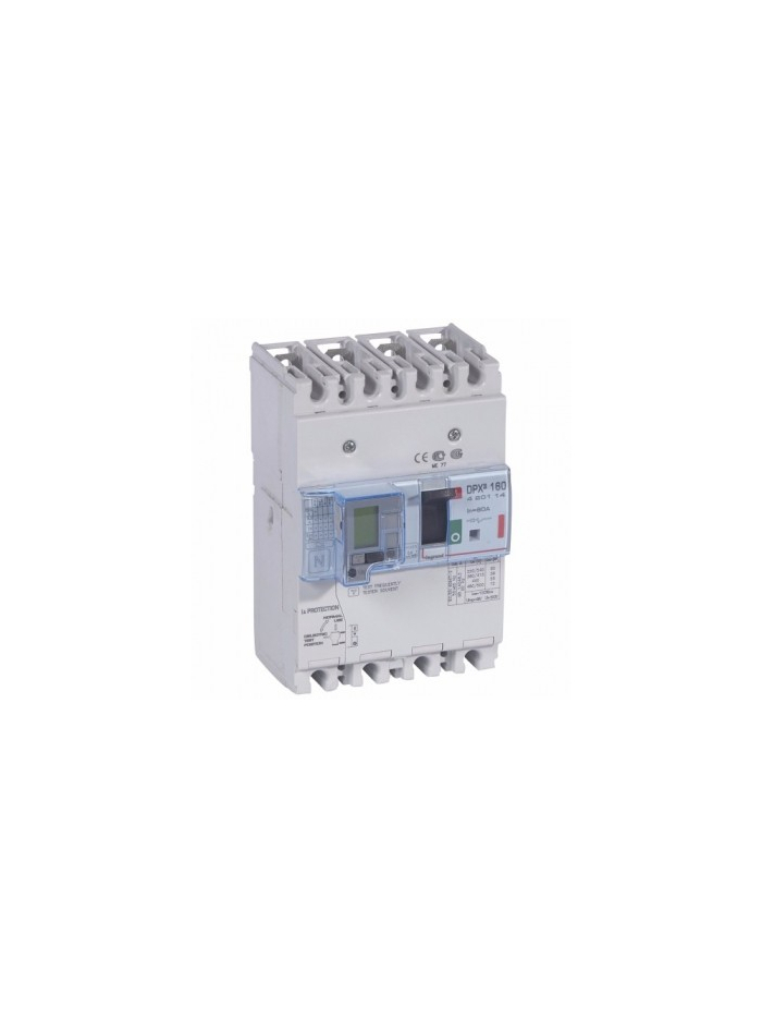 Legrand, 4 Pole, 80A, DPX³ 160 MCCB