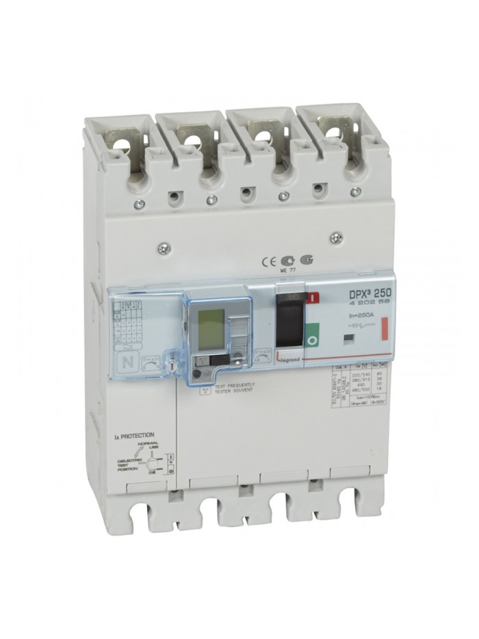 Legrand, 4 Pole, 250A, DPX³ 250 MCCB