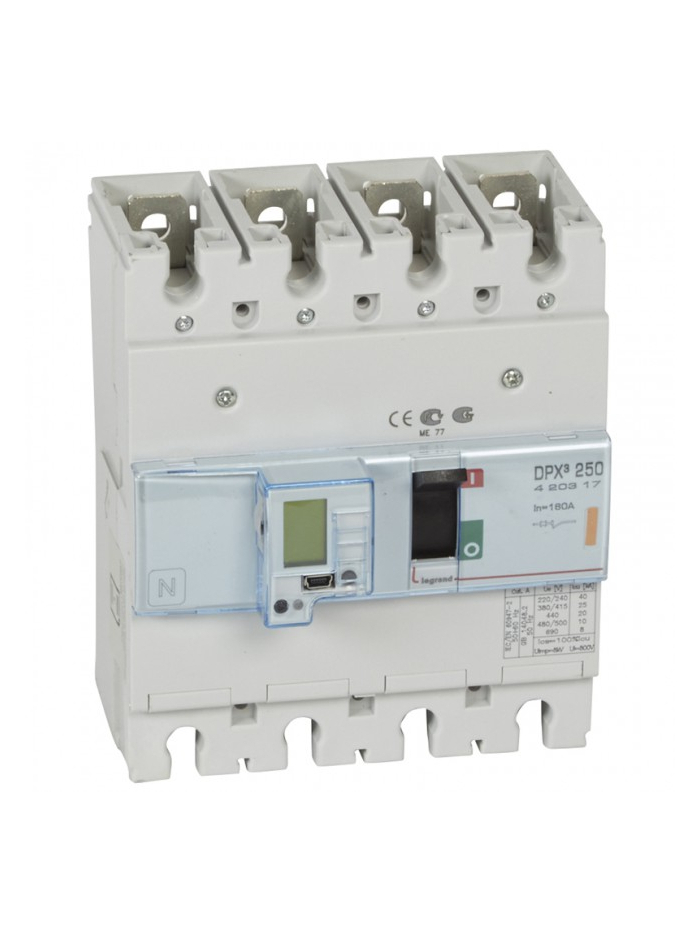 Legrand, 4 Pole, 160A, DPX³ 250 MCCB