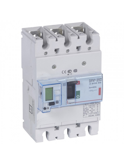 Legrand, 3 Pole, 40A, DPX³ 250 MCCB