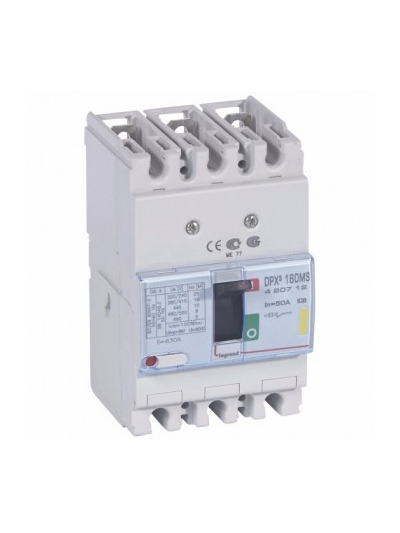 Legrand, 3 Pole, 50A, DPX³ 160 MCCB