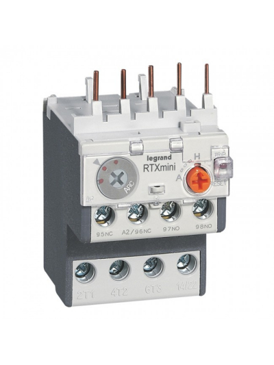 Legrand, 0.1-0.16A, 3 Pole, Class 10 A, THERMAL OVERLOAD RELAY FOR MINI CONTACTOR