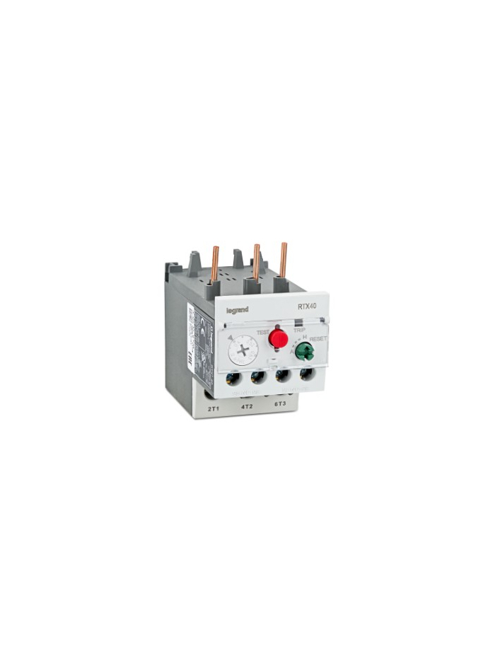 Legrand, 4-6A, Class 10 A, THERMAL OVERLOAD RELAY RTX³ 40 FOR CTX³ 22 and 40 CONTACTOR