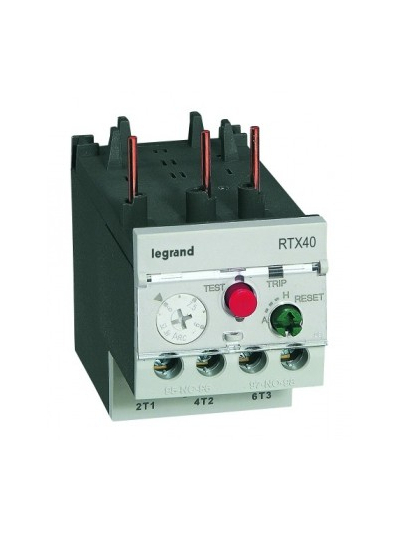 Legrand, 1-1.6A, Class 10 A, THERMAL OVERLOAD RELAY RTX³ 40 FOR CTX³ 22 and 40 CONTACTOR