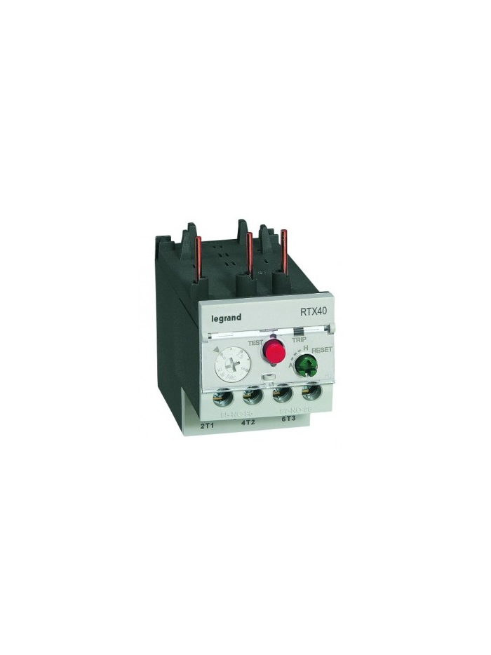 Legrand, 1-1.6A, Class 10 A, THERMAL OVERLOAD RELAY RTX³ 40 FOR CTX³ 22 and 40 CONTACTOR