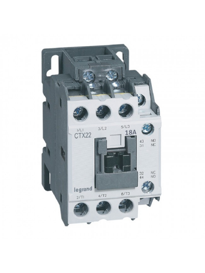 Legrand, 18A, 3 Pole, 110V AC, CTX³ CONTACTOR