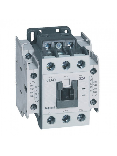 Legrand, 32A, 3 Pole, 24V AC with Screw Terminal CTX³ 40 CONTACTOR