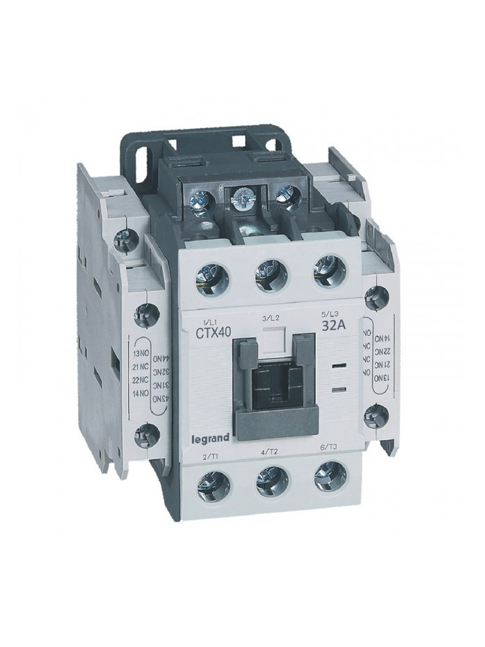 Legrand, 32A, 3 Pole, 380V AC with Screw Terminal CTX³ 40 CONTACTOR