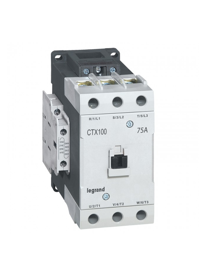 Legrand, 75A, 3 Pole, 24V DC with Screw Terminal CTX³ 100 CONTACTOR