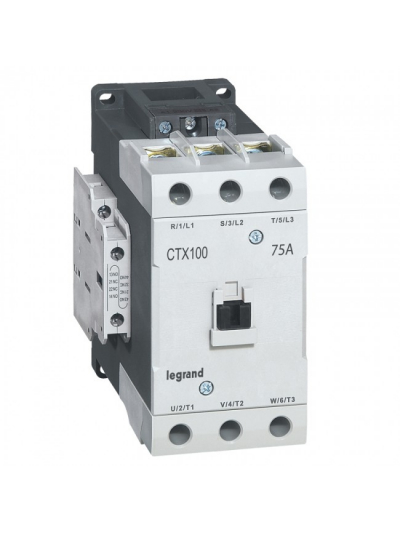 Legrand, 75A, 3 Pole, 380V AC with Screw Terminal CTX³ 100 CONTACTOR