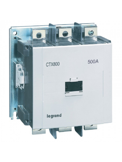 Legrand, 500A, 3 Pole, 200-240V AC/DC with Screw Terminal CTX³ 800 CONTACTOR