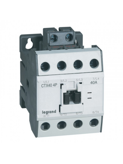 Legrand, 40A, 4 Pole, 230V AC with Screw Terminal CTX³ CONTACTOR