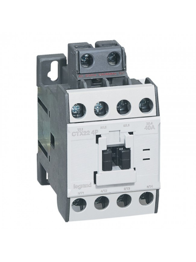 Legrand, 22A, 4 Pole, 230V AC with Screw Terminal CTX³ CONTACTOR