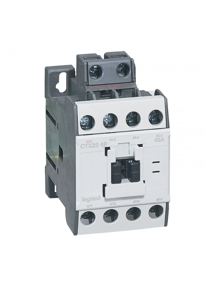 Legrand, 22A, 4 Pole, 230V AC with Screw Terminal CTX³ CONTACTOR