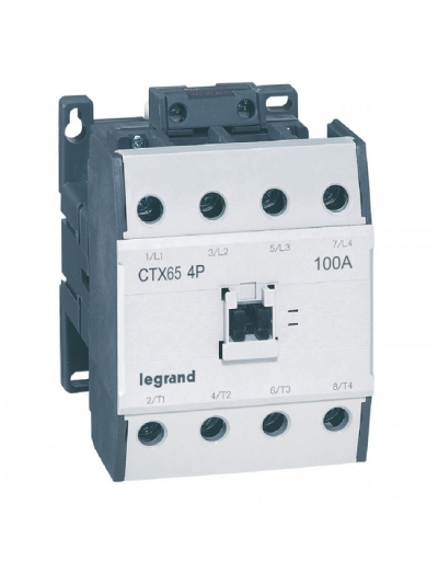 Legrand, 65A, 4 Pole, 230V AC with Screw Terminal CTX³ CONTACTOR