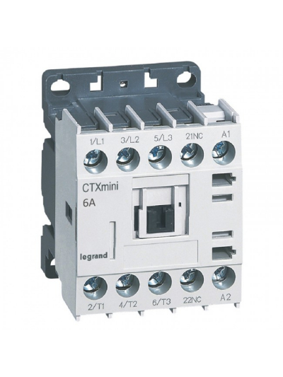 Legrand, 6A, 3 Pole, 415V AC with Screw Terminal CTX³ MINI CONTACTOR