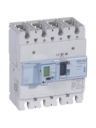 Legrand, 4 Pole, 40A, DPX³ 250 MCCB