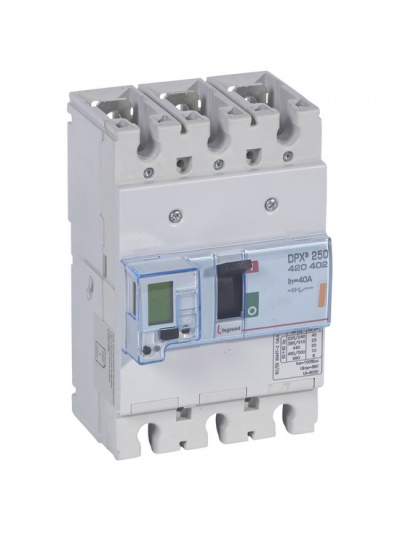 Legrand, 3 Pole, 40A, DPX³ 250 MCCB