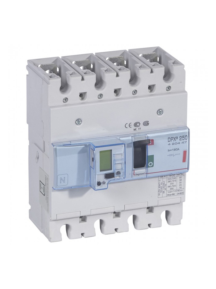 Legrand, 4 Pole, 160A, DPX³ 250 MCCB