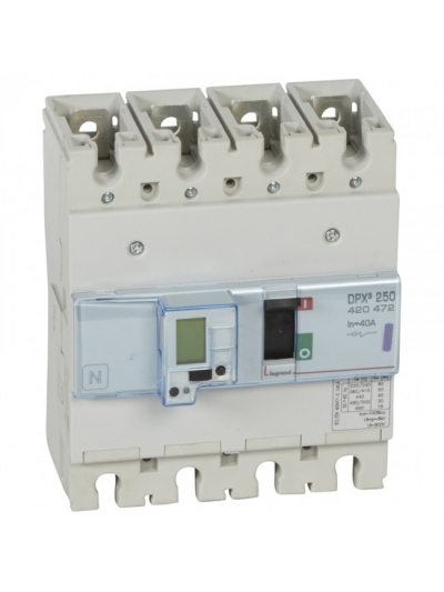 Legrand, 4 Pole, 40A, DPX³ 250 MCCB