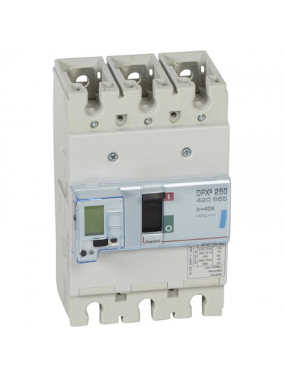 Legrand, 3 Pole, 40A, DPX³ 250 MCCB