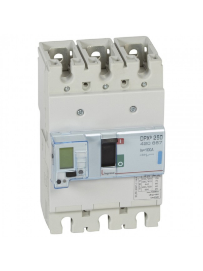 Legrand, 3 Pole, 100A, DPX³ 250 MCCB
