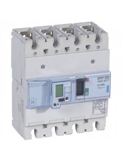 Legrand, 4 Pole, 100A, DPX³ 250 MCCB