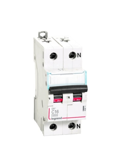 Legrand, 1 Pole+N, 16A, C-CURVE, DX³ MCB