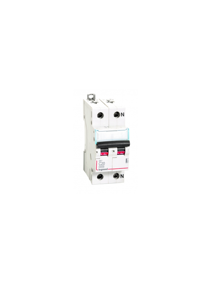 Legrand, 1 Pole+N, 20A, C-CURVE, DX³ MCB