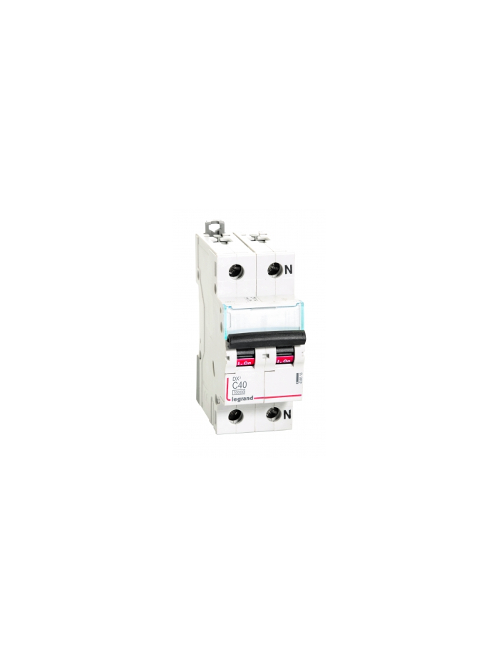 Legrand, 1 Pole+N, 40A, C-CURVE, DX³ MCB