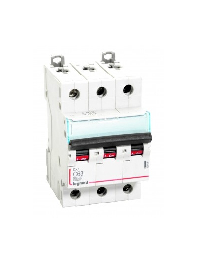 Legrand, 3 Pole, 63A, C-CURVE, DX³ MCB