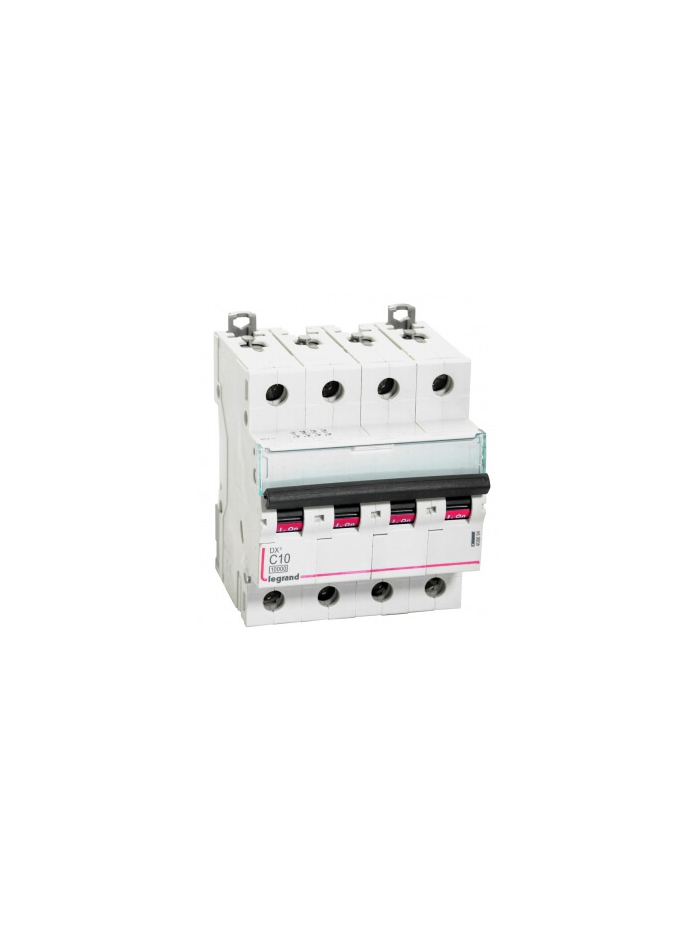 Legrand, 4 Pole, 10A, C-CURVE, DX³ MCB