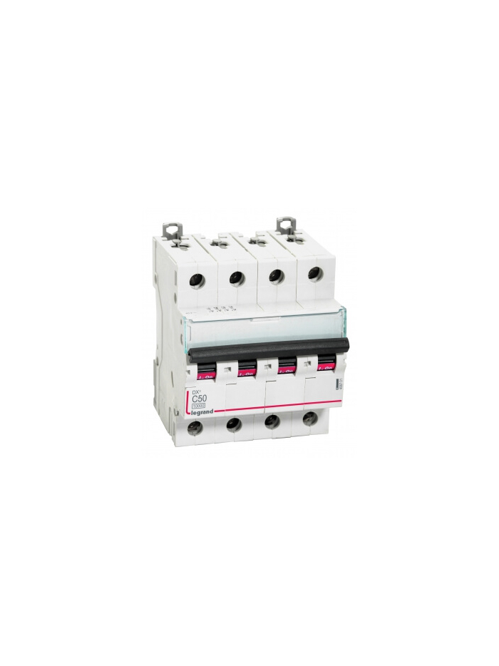 Legrand, 4 Pole, 50A, C-CURVE, DX³ MCB