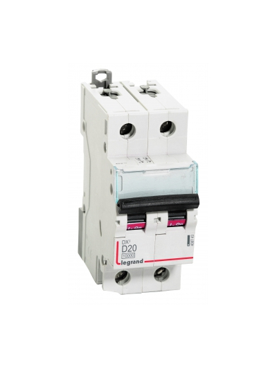 Legrand, 2 Pole, 20A, D-CURVE, DX³ MCB