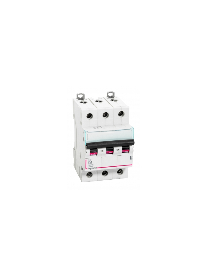 Legrand, 3 Pole, 6A, D-CURVE, DX³ MCB