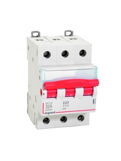 Legrand, 3 Pole, 32A, DX³ ISOLATOR