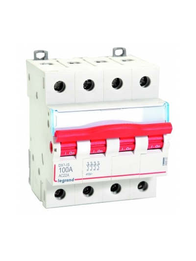 Legrand, 4 Pole, 100A, DX³ ISOLATOR