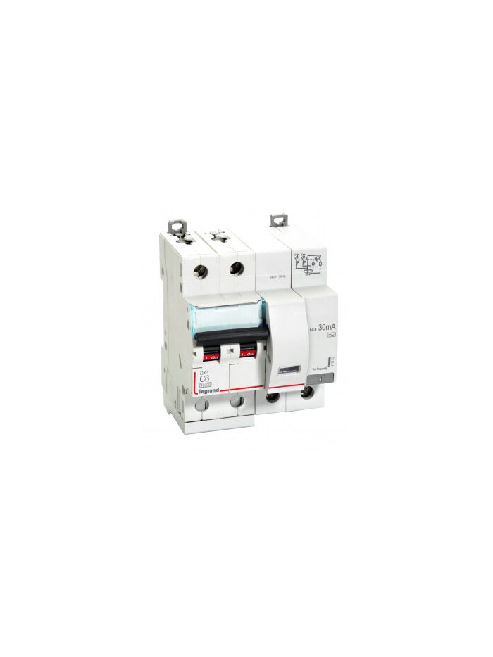 Legrand, 2 Pole, 6A, 30mA, AC Type, DX³ RCBO