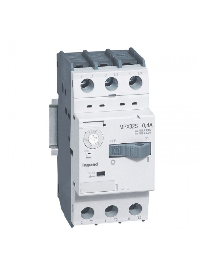 Legrand, 0.4A, 3 Pole, MPX³ MPCB