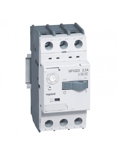 Legrand, 2.5A, 3 Pole, MPX³ MPCB